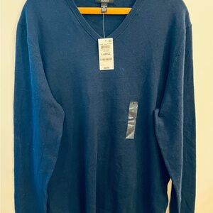 Alfani Blue Men's V Neck Sweater